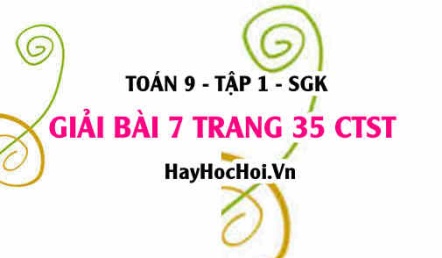 Bài 7 trang 35 Toán 9 tập 1 Chân trời sáng tạo